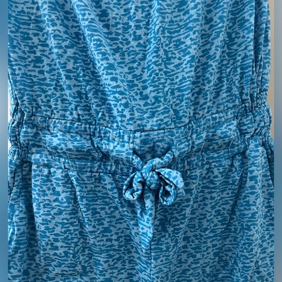The Lucky Brand Sea of Love Romper in Blue - Picture 2 of 7